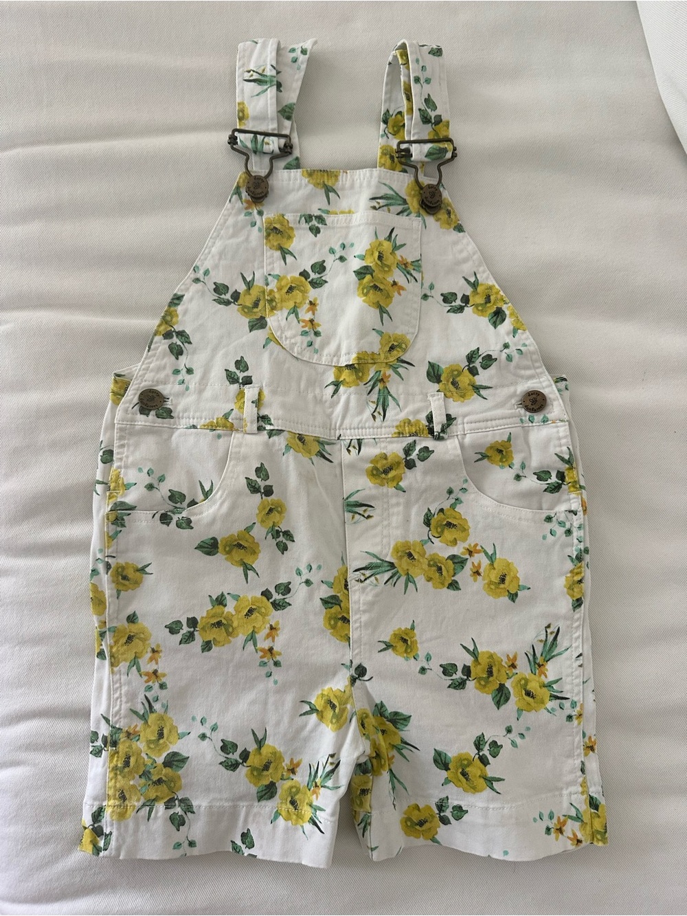 Dotty Dungarees DDxAO Alice + Olivia Overall Shorts - Drifting By 5-6y